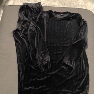 Naked wardrobe velvet tracksuit